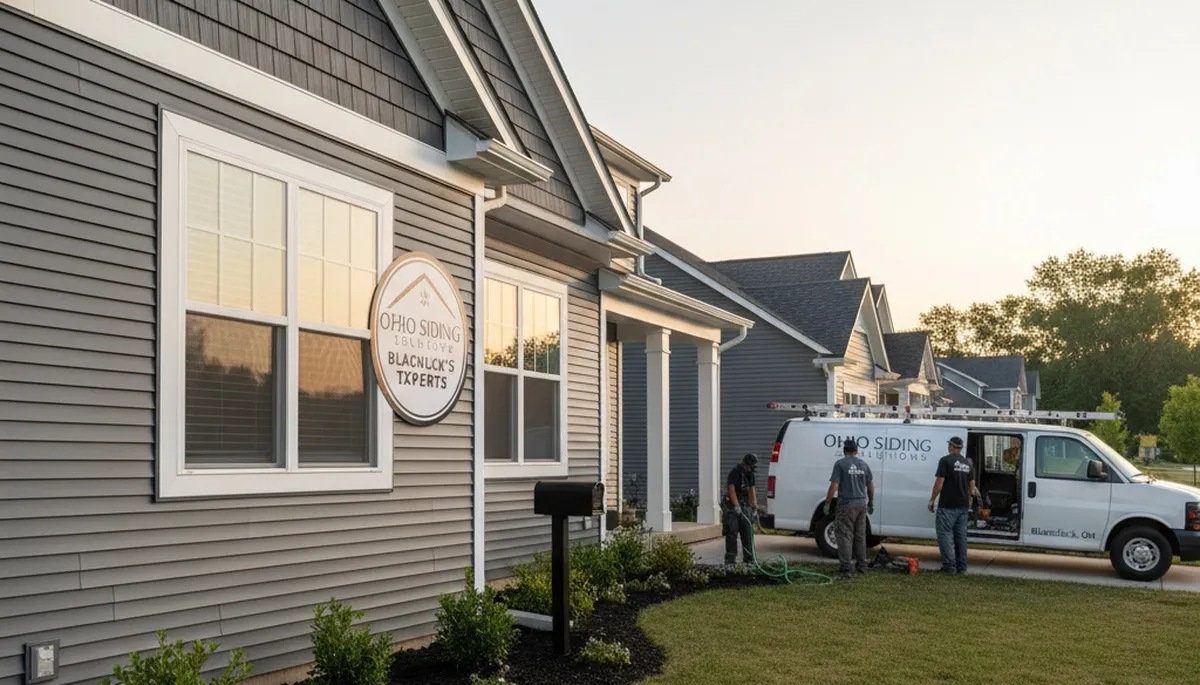Professional vinyl siding installation on home exterior in Columbus, OH