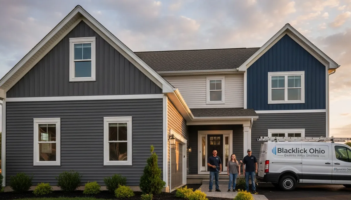 Professional vinyl siding installation on home exterior in Columbus, OH