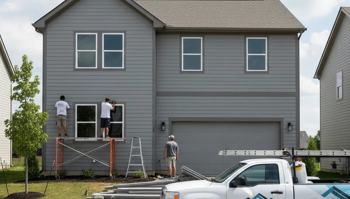 Professional vinyl siding installation on home exterior in Columbus, Ohio