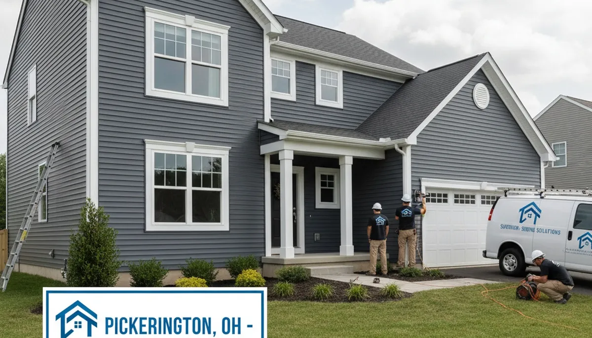 Professional vinyl siding installation on home exterior in Columbus, OH