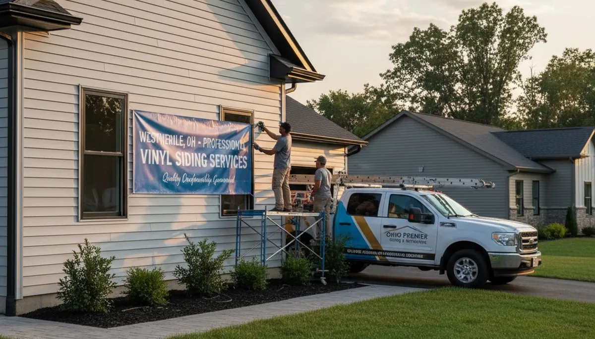 Professional vinyl siding installation on home exterior in Columbus, OH